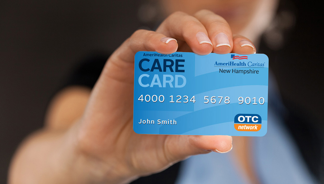 woman holding the Care Card