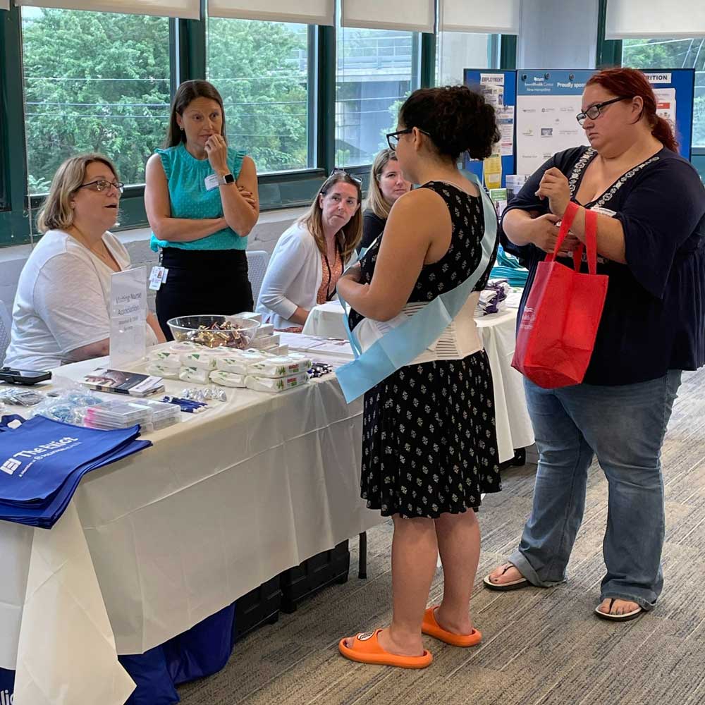 New and expecting mothers turned out at AmeriHealth Caritas New Hampshire’s Wellness and Opportunity Center for baby care items, resources, and education as part of its Community Baby Shower on Wednesday, August 16.